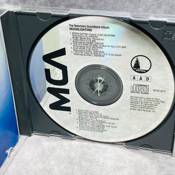 Moonlighting TV Soundtrack CD MCA Records 1987 MCAD-6214 - Picture 3 of 6